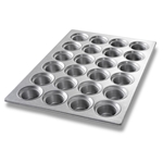 Bundy Chicago Metallic® Crown Muffin Pan, 7.3 oz, 18" x 26" - 43026