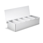 Tablecraft® Condiment Holder, 5 Compartment - 1605