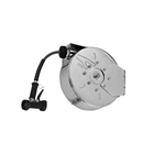 T&S® Hose Reel System, Enclosed, Stainless Steel, 3/8" x 30 ft, w/ Rear Trigger Water Fun - B-7122-C02