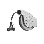 T&S® Hose Reel System, Open, Stainless Steel, 3/8" x 35ft Hose w/ Rear Trigger - B-7132-02