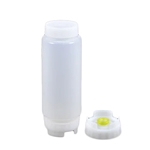 FIFO® Squeeze Bottle w/ Medium Valve, Yellow, 12 oz - CB12-220-12