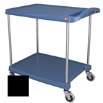 Metro® myCart Series Polymer Utility Cart 2-Shelf, Black, 20" x 30" - MY2030-24BL