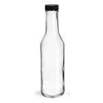 Clear Glass Wo ozy Bottle, 8 oz - 4045-17