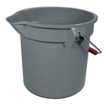 Rubbermaid® BRUTE Bucket, Gray, 13.2L - FG261400GRAY