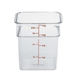 Cambro® CamSquare® Container, Clear, 4 qt - 4SFSCW135