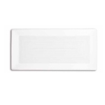Front of the House® Spiral Rectangular Plate, 14" x 7" (4EA) - DDP004WHP21
