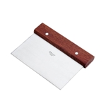 Browne® Stainless Steel Dough Scraper w/ Wood Handle - 574269