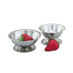 Vollrath® Stainless Steel Scalloped Sherbet Dish, 3.5 oz - 48013
