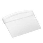 Polypropylene Dough Scraper, White, 6.25" - NPL606