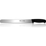 Canada Cutlery® Euro Culinary Series™ Scalloped Slicing Knife w/ Anti-Slip Handle, Black , 12" - 82053-300