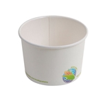 Eco-Packaging® Compostable Paper Soup Cup, White, 8 oz (1000/CS) - EP-BHSC08