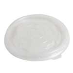 Eco-Packaging® Recyclable Vented Lid for 6/10 oz Soup Cup, Clear, 90mm (1000/CS) - EP-SCL90