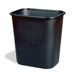 Rubbermaid® Waste Container, Black, 39L - FG295700BLA