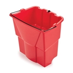 Rubbermaid® Dirty Water Bucket for WaveBrake® Combos, Red, 18 qt - 2064907