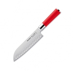 F. Dick® Red Spirit™ Santoku Knife Kullenschliff, Red, 7" - 8174218K