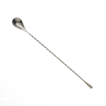 Mercer® Barfly® Classic Bar Spoon w/ Teardrop End, Stainless Steel, 11-13/16" - M37012