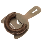 Mercer® Barfly® Heavy Duty Spring Bar Strainer w/ Hanging Hole, Antique Copper, 6" - M37026ACP