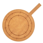 SignatureWares® Double-sided Marked Fibrewood Pizza Paddle, Natural, 19.5" Dia - 86 PIZZA NA