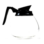 Wells Bloomfield® Glass Coffee Decanter w/ Black Handle, No Imprint - 4H-REG8906BL24