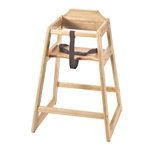 Browne® Wooden High Chair, Natural - 80973