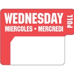Ecolab® DuraLabel Day Sticker, Wednesday - 90060092