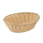 Browne® Oval Basket, Tan, 9" X 7" X 3" - 575443