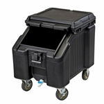 Cambro® Slidinglid™ Mobile Ice Caddy, Black,  28-3/4" H - ICS100L110
