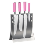 F. Dick® Pink Spirit™ Acrylic Knife Block Set, 4pc - 8177200027379