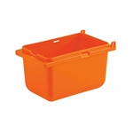 Server Products®  Condiment Jar / Pan, 1/9 Size, Deep Orange, 3.5" D - 87194