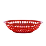 G. E. T.  Bread & Bun Basket, Red, 8" x 2" (3DZ)- RB-820-R