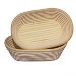Matfer Bourgeat® Oval Willow Banneton Proofing Basket, 7-7/8"L x 4-3/4" W - 118501