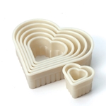 Mercer® Fluted Heart Cutter Set, 7 Pieces - M35506