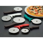 American Metalcraft® Pizza Cutter, White, 4" Wheel - PIZW1