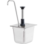 Server Products® Cp-1/6 Tall, Food Pan Pump, Dispenses Thick Condiments And Thicker Craft Sauces From A 1/6-Size - 83433