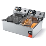 Vollrath® Twin Electric Fryer, 20lb - CF2-1800DUAL