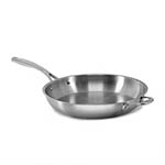 SignatureWares® Stainless Steel Frypan, Stainless Finish, 14" - FRYPANSS14