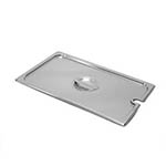 SignatureWares® Slotted Stainless Steel Steam Table Pan Cover w/ Handle, Full Size - STEAMPAN000CS
