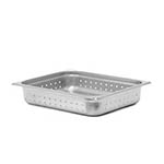 SignatureWares® Perforated Stainless Steel Steam Table Pan, Half Size, 2.5" - STEAMPAN112P