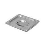 SignatureWares® Stainless Steel Steam Table Pan Cover w/ Handle, 1/6 Size - STEAMPAN160C