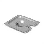 SignatureWares® Slotted Stainless Steel Steam Table Pan Cover w/ Handle, 1/6 Size - STEAMPAN160CS