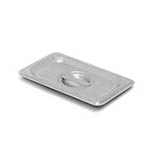 SignatureWares® Stainless Steel Steam Table Pan Cover w/ Handle, 1/9 Size - STEAMPAN190C