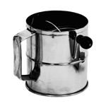 Johnson-Rose® Stainless Steel Rotary Flour Sifter, 8 Cup - RFS-3LB