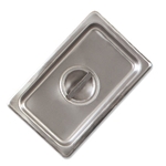 Browne® Stainless Steel Steam Table Pan Cover w/ Handle, Solid, Full Size - 575528