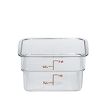 Cambro® CamSquare® Container, Clear, 2 qt - 2SFSCW135