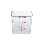 Cambro® CamSquare® Container, Clear, 6 qt - 6SFSCW135