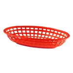 GET® Oval Baskets, Red, 9.5" x 6" - OB-938-R