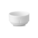 Churchill® Buckingham Stacking Soup Bowl, White, 16 oz (24/EA) - WBNSU1