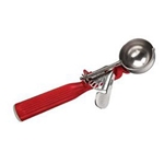 Browne® Colour-Coded Standard Disher, Red, Size 24, 1.52 oz - 573324