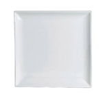 Steelite® Varick Cafe Porcelain Square Plate, White, 10" - 6900E538