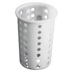Magnum® Plastic Cutlery Cylinder, Perforated, White, 5.25" Dia - MAG5255